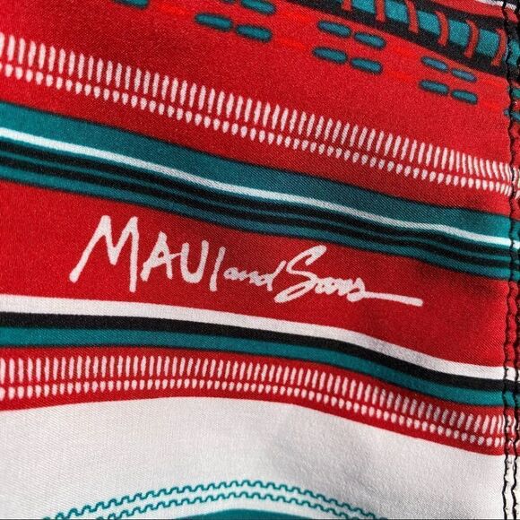 Maui And Sons Black Shark Swim Trunks - Picture 8 of 10